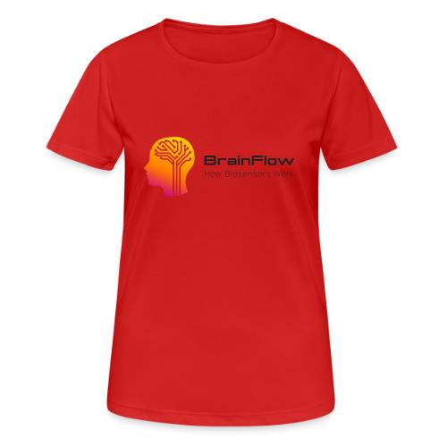 BrainFlow Logo With Text - Women's Breathable T-Shirt