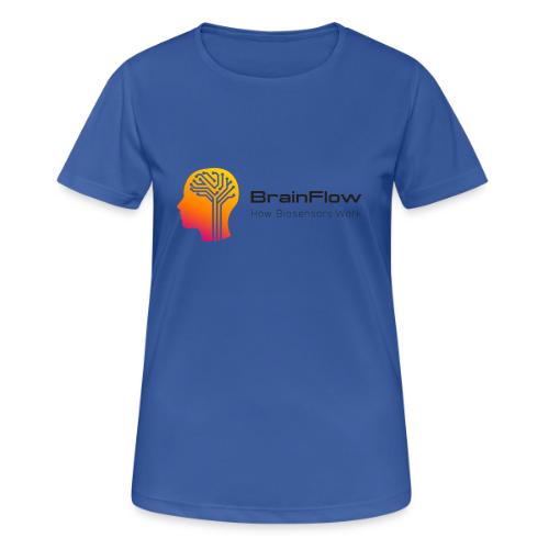 BrainFlow Logo With Text - Women's Breathable T-Shirt
