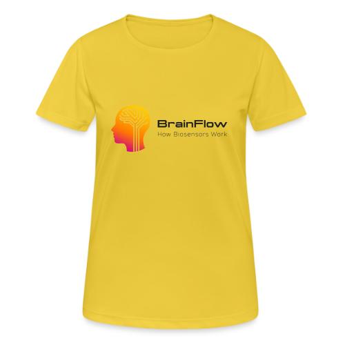BrainFlow Logo With Text - Women's Breathable T-Shirt