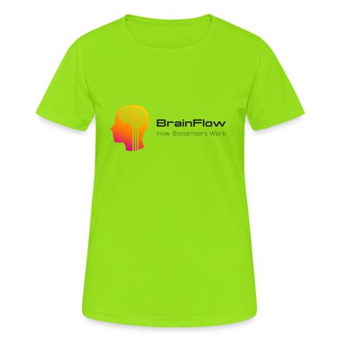 BrainFlow Logo With Text - Women's Breathable T-Shirt