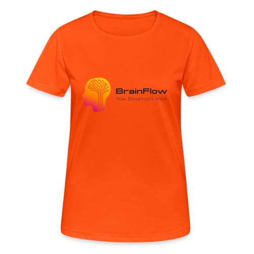 BrainFlow Logo With Text - Women's Breathable T-Shirt