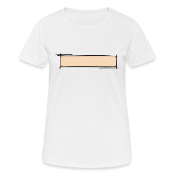 Dekorativer Rahmen. Banner / Namensschild Vorlage. - Frauen T-Shirt atmungsaktiv - Weiß - Vorne - AI Model Female 172 dark (172cm)