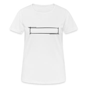 Dekorativer Rahmen. Banner / Namensschild Vorlage. - Frauen T-Shirt atmungsaktiv - Weiß - Vorne - AI Model Female 172 dark (172cm)