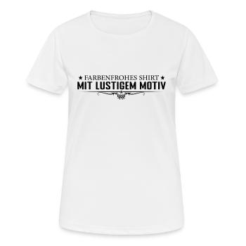 Farbenfroh und lustig - Frauen T-Shirt atmungsaktiv - Weiß - Vorne - AI Model Female 172 dark (172cm)