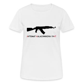 AK-47 - T-shirt respirant Femme - blanc - Devant - AI Model Female 172 dark (172cm)