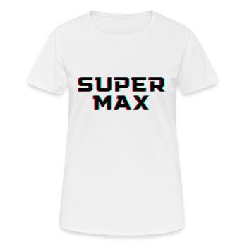 Super Max Fan Shirt - Women's Breathable T-Shirt - white - Front - AI Model Female 172 dark (172cm)