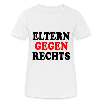 Eltern gegen rechts - Frauen T-Shirt atmungsaktiv - Weiß - Vorne - AI Model Female 172 dark (172cm)