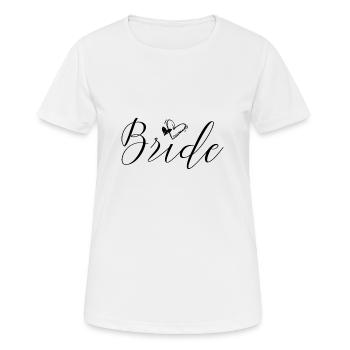 La mariée - La mariée, amour de mariage - T-shirt respirant Femme - blanc - Devant - AI Model Female 172 dark (172cm)