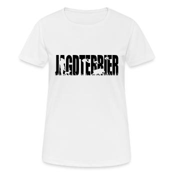CHASSE TERRIER Chiens de chasse Chiens de chasse Chasseurs Wilsigns - T-shirt respirant Femme - blanc - Devant - AI Model Female 172 dark (172cm)