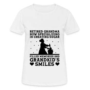 Bäckerei Rentner Rentner Rentner Bäcker Pas - Frauen T-Shirt atmungsaktiv - Weiß - Vorne - AI Model Female 172 dark (172cm)