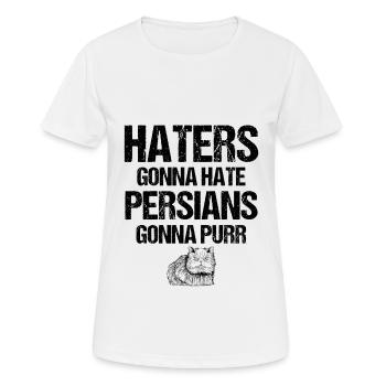 Persian Cat Cat Lover Cat Owner Persian Longhair C - Women's Breathable T-Shirt - white - Front - AI Model Female 172 dark (172cm)