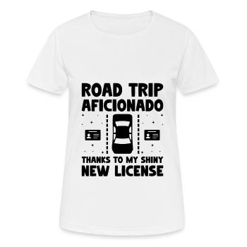 Driving License Passed New Driver Permit Driving S - Women's Breathable T-Shirt - white - Front - AI Model Female 172 dark (172cm)