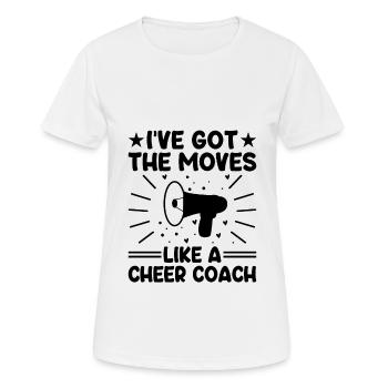 Cheerleading Coach Cheer Coach Cheerleader Cheer T - Frauen T-Shirt atmungsaktiv - Weiß - Vorne - AI Model Female 172 dark (172cm)