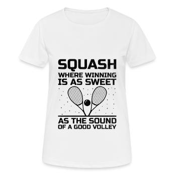 Joueur de squash Joueur de squash Joueur de tennis Raquetball Spor - T-shirt respirant Femme - blanc - Devant - AI Model Female 172 dark (172cm)