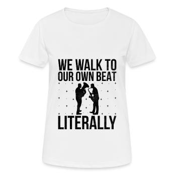 Blaskapelle Sprüche Lustige Marschinstrumente - Frauen T-Shirt atmungsaktiv - Weiß - Vorne - AI Model Female 172 dark (172cm)