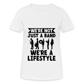 Blaskapelle Sprüche Lustige Marschinstrumente - Frauen T-Shirt atmungsaktiv - Weiß - Vorne - AI Model Female 172 dark (172cm)