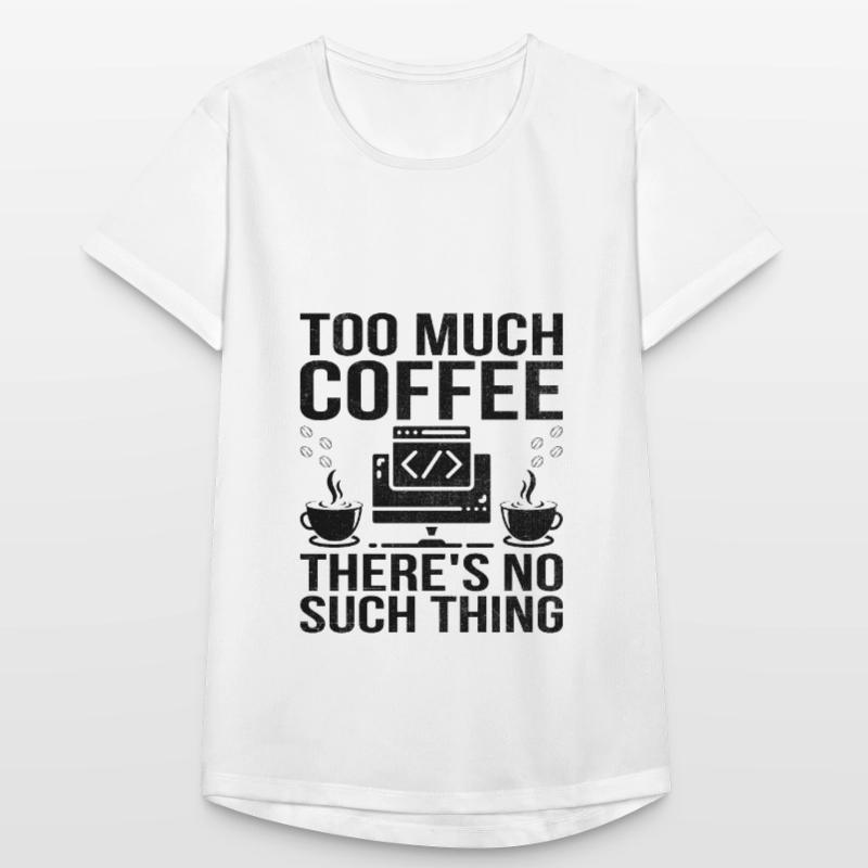 Café Codage Programmeur Codeur Développeur Nerd Coff T-shirt respirant Femme