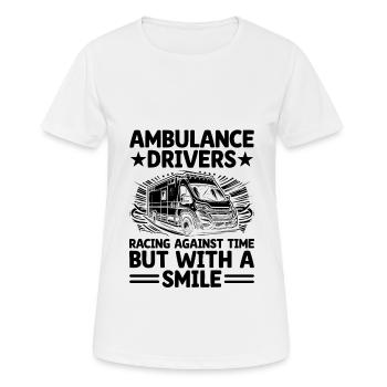 Ambulance Drivers Racing Against Time But With A S - Women's Breathable T-Shirt - white - Front - AI Model Female 172 dark (172cm)