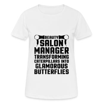 SPA Manager Job Wellness Funny SPA Management Sayi - Women's Breathable T-Shirt - white - Front - AI Model Female 172 dark (172cm)
