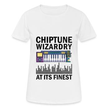 Chiptune, mélomane, groove au son des bips et du bloo - T-shirt respirant Femme - blanc - Devant - AI Model Female 172 dark (172cm)
