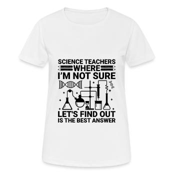 Naturwissenschaftliches Lehramt Lehramt Biologie Chemie P - Frauen T-Shirt atmungsaktiv - Weiß - Vorne - AI Model Female 172 dark (172cm)