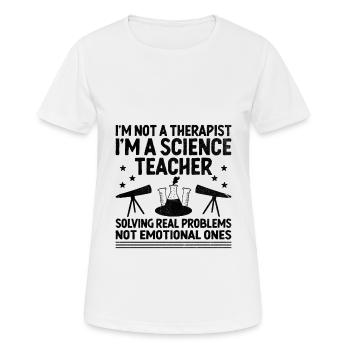 Science Teacher School Teacher Biology Chemistry P - Women's Breathable T-Shirt - white - Front - AI Model Female 172 dark (172cm)