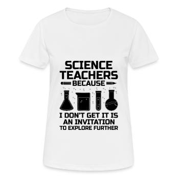 Naturwissenschaftliches Lehramt Lehramt Biologie Chemie P - Frauen T-Shirt atmungsaktiv - Weiß - Vorne - AI Model Female 172 dark (172cm)