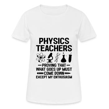 Science Teacher School Teacher Biology Chemistry P - Women's Breathable T-Shirt - white - Front - AI Model Female 172 dark (172cm)