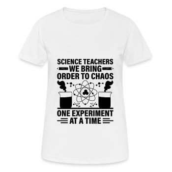 Naturwissenschaftliches Lehramt Lehramt Biologie Chemie P - Frauen T-Shirt atmungsaktiv - Weiß - Vorne - AI Model Female 172 dark (172cm)