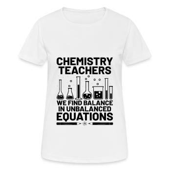 Naturwissenschaftliches Lehramt Lehramt Biologie Chemie P - Frauen T-Shirt atmungsaktiv - Weiß - Vorne - AI Model Female 172 dark (172cm)