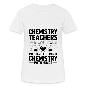 Naturwissenschaftliches Lehramt Lehramt Biologie Chemie P - Frauen T-Shirt atmungsaktiv - Weiß - Vorne - AI Model Female 172 dark (172cm)