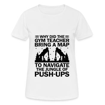 Professeur d’éducation physique Professeurs d’éducation physique École Spor - T-shirt respirant Femme - blanc - Devant - AI Model Female 172 dark (172cm)