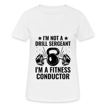 Professeur d’éducation physique Professeurs d’éducation physique École Spor - T-shirt respirant Femme - blanc - Devant - AI Model Female 172 dark (172cm)