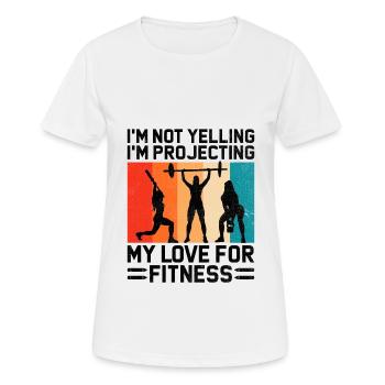 Professeur d’éducation physique Professeurs d’éducation physique École Spor - T-shirt respirant Femme - blanc - Devant - AI Model Female 172 dark (172cm)