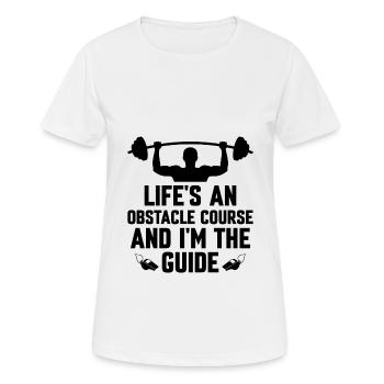 Professeur d’éducation physique Professeurs d’éducation physique École Spor - T-shirt respirant Femme - blanc - Devant - AI Model Female 172 dark (172cm)
