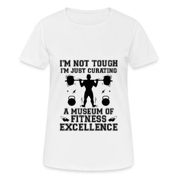 Professeur d’éducation physique Professeurs d’éducation physique École Spor - T-shirt respirant Femme - blanc - Devant - AI Model Female 172 dark (172cm)