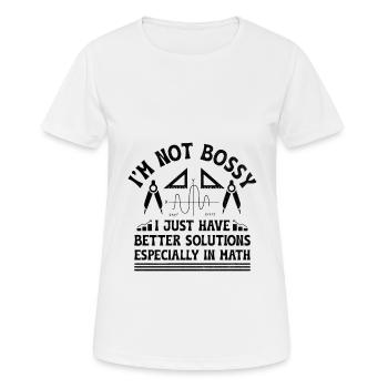 Mathelehrer Schullehrer Lustige Mathelehrer S - Frauen T-Shirt atmungsaktiv - Weiß - Vorne - AI Model Female 172 dark (172cm)