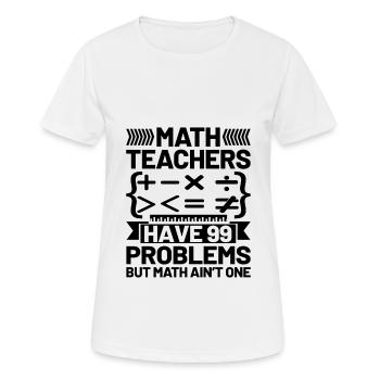 Mathelehrer Schullehrer Lustige Mathelehrer S - Frauen T-Shirt atmungsaktiv - Weiß - Vorne - AI Model Female 172 dark (172cm)