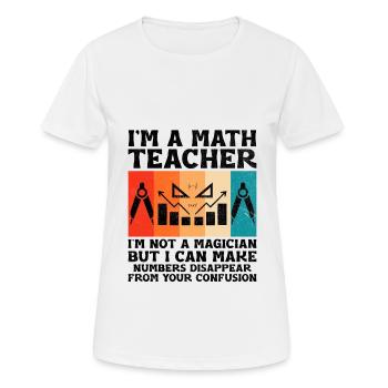 Mathelehrer Schullehrer Lustige Mathelehrer S - Frauen T-Shirt atmungsaktiv - Weiß - Vorne - AI Model Female 172 dark (172cm)