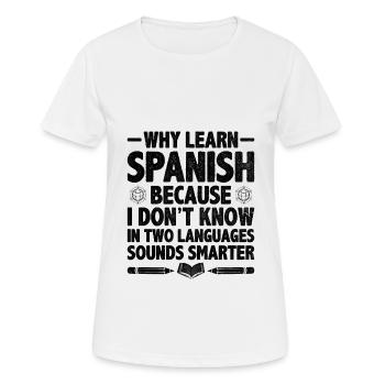 Foreign Language Teacher School Languages Teachers - Women's Breathable T-Shirt - white - Front - AI Model Female 172 dark (172cm)