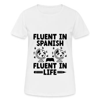 Foreign Language Teacher School Languages Teachers - Women's Breathable T-Shirt - white - Front - AI Model Female 172 dark (172cm)