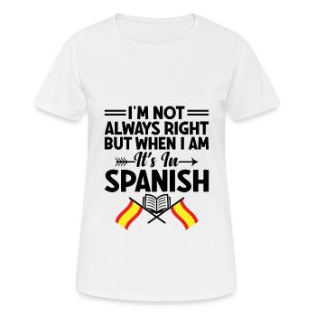 Foreign Language Teacher School Languages Teachers - Women's Breathable T-Shirt - white - Front - AI Model Female 172 dark (172cm)