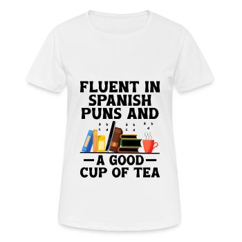 Foreign Language Teacher School Languages Teachers - Women's Breathable T-Shirt - white - Front - AI Model Female 172 dark (172cm)