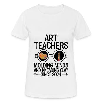 Kunstlehrer Schullehrer Lustige Kunstlehrer Scho - Frauen T-Shirt atmungsaktiv - Weiß - Vorne - AI Model Female 172 dark (172cm)