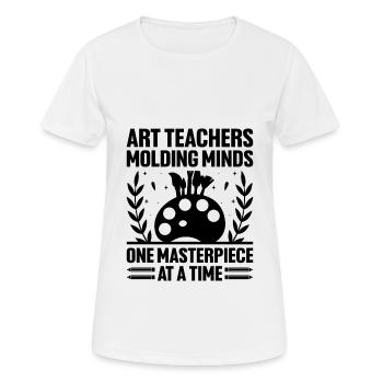Kunstlehrer Schullehrer Lustige Kunstlehrer Scho - Frauen T-Shirt atmungsaktiv - Weiß - Vorne - AI Model Female 172 dark (172cm)