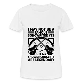 Musiker Songwriter Sänger Musiker Musik Musik Pr - Frauen T-Shirt atmungsaktiv - Weiß - Vorne - AI Model Female 172 dark (172cm)