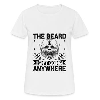 La barbe ne va nulle part Barbes Poils du visage - T-shirt respirant Femme - blanc - Devant - AI Model Female 172 dark (172cm)