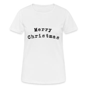 Merry Christmas - Women's Breathable T-Shirt - white - Front - AI Model Female 172 dark (172cm)