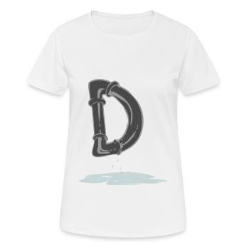 Tube D - T-shirt respirant Femme - blanc - Devant - AI Model Female 172 dark (172cm)