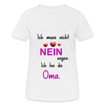 Grandma Saying Design - Women's Breathable T-Shirt - white - Front - AI Model Female 172 dark (172cm)